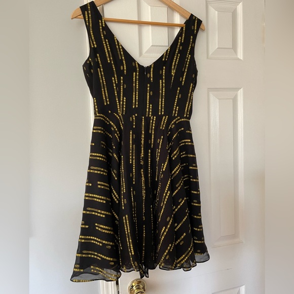 Shoshanna black and gold party dress🥂 - Picture 8 of 8